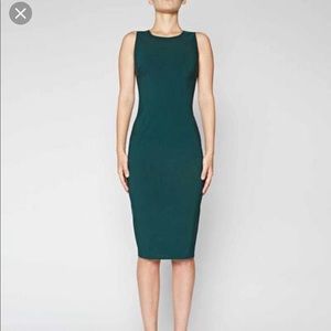 Olive green sheath dress